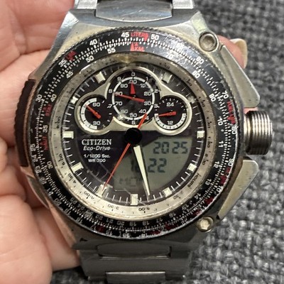 CITIZEN PROMASTER SST ECO DRIVE PILOT CHRONOGRAPH GN-4-S 200M