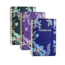Hardcover Spiral Notebook Journal A5 College Ruled Notebooks with Pocket