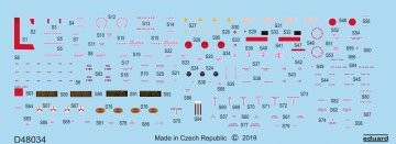 Eduard Accessories D48034 - 1:48 P-51D Stencils For Eduard - Neu-image