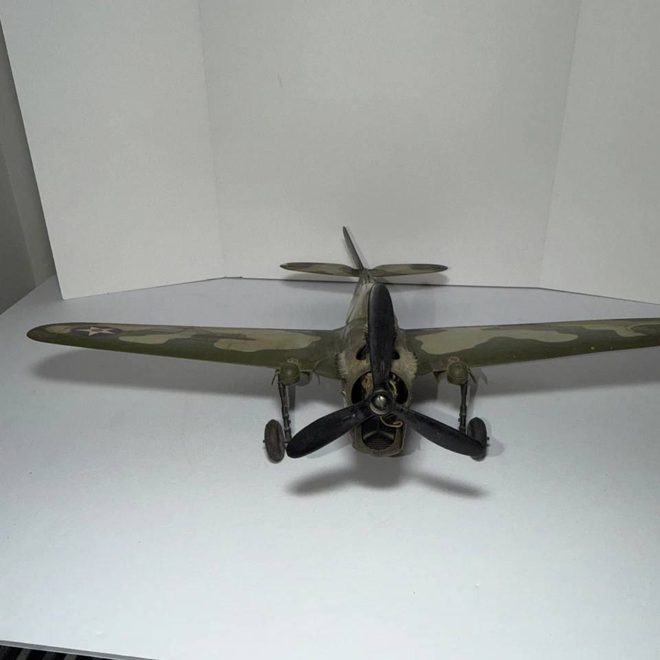 Vintage Cox P-40 Warhawk Plane Flying Model .049 Gas Powered Engine - Image 2 of 4