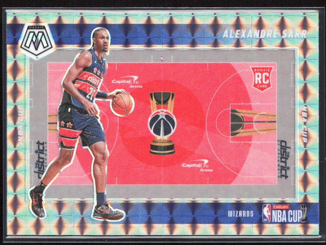 2024-25 Panini Mosaic Alexandre Sarr NBA Cup Prizm Rookie Card #16 Wizards
