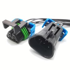 5 pin Headlight Assembly Male and Female Sealed Pigtail Connector Compatible