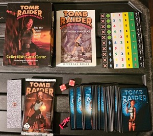 Tomb Raider/Lara Croft CCG: Into the Caves Quest Decks (x2); opened/unsealed