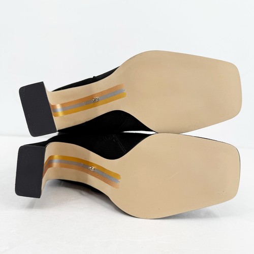 Stivali al ginocchio Sam Edelman donna Issabel US 8,5 M EU 39 neri scamosciati con tacco nuovi con scatola - Foto 13 di 14