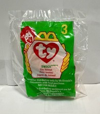McDonald  s Beanie Baby 1998 Ty Toy Animal 3 Twigs the Giraffe New In Bag