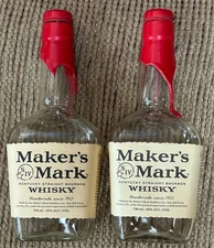 2@ Maker's Mark Kentucky Straight Bourbon Whisky Bottles - .750
