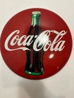 Coca-Cola Vintage Red Button Sign