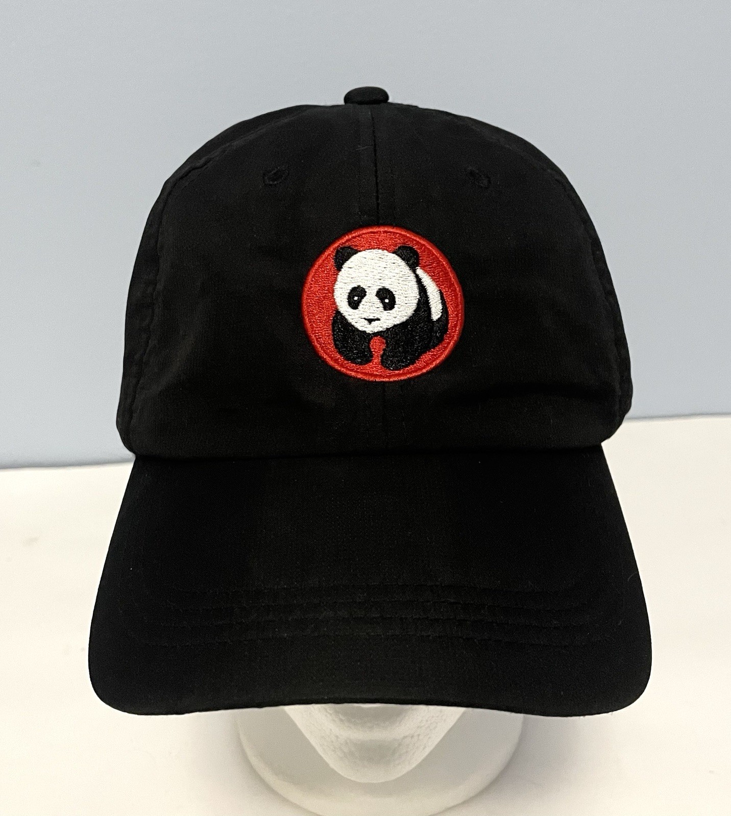 Panda Express Adjustable Black Hat Embroidered Lo… - image 1