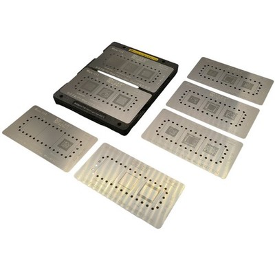 Schablonen Set und Befestigungen für MTK CPU MBGA 10 in 1