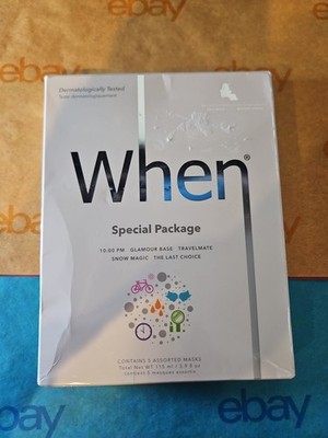 When Special Package Assorted Masks - 5 - NEW 10pm, Snow Magic, Travelmate, Last