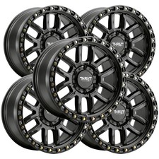 Set Of 5 Thret Off-road 707 Blaze 18x9 5x5 -12mm Matte Black Wheels Rims Set Of 5 Thret Off-road 707 Blaze 18x9 5x5 -12mm Matte Black Wheels Rims