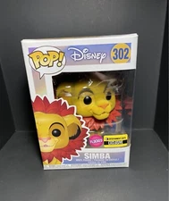 BRAND NEW ENTERTAINMENT EARTH EXCLUSIVE *FLOCKED* SIMBA FUNKO POP #302 LION KING