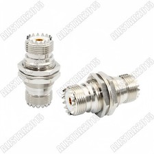 1x Adapter UHF SO239 Female to UHF SO-239 Jack Bulkhead Nut Mount Mobile Radio