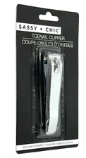 TOENAIL CLIPPER Sassy + Chic LARGE HANDLED STAINLESS STEEL NICE BRAND NEW SEALED