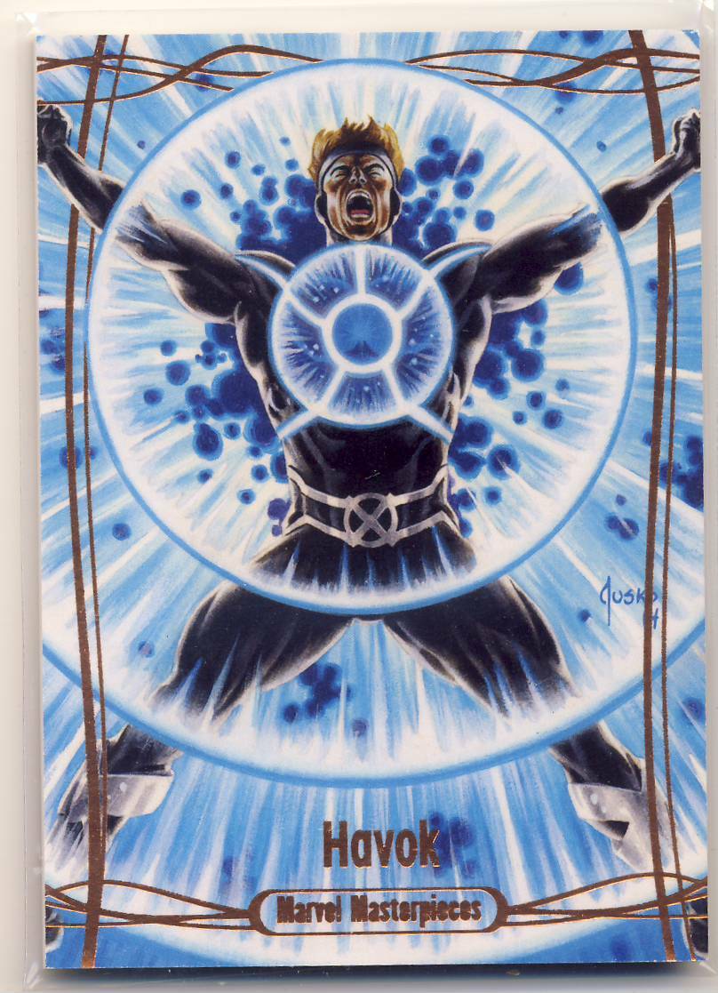 2016 Marvel Masterpieces Legendary Orange Parallel Havok 42 77/99