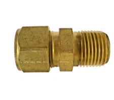 New Parker Brass 5/8" CPI Tube x 1/2" Male NPT Connector Adapter, 10-8 FBZ-B