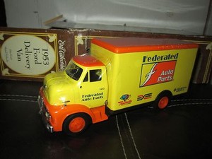 Details About 1953 Ford Coe C600 Truck 130 Ertl Vintage Delivery Van Federated Auto Parts