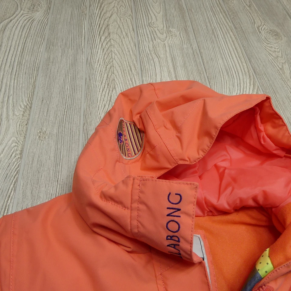 Abrigo Billabong Mujer Talla XS Cremallera Completa Con Capucha 8K Impermeable Transpirable Chaqueta Foto 2 de 4