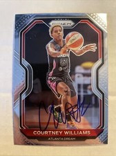 2022 Panini Prizm Courtney Williams Autographed Card #6 Atlanta Dream CB739