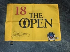 Rory McIlroy Signed Official Undated British Open Championship Flag Beckett #2