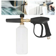 1/4" Snow Foam Washer Gun Car Wash Soap Lance Cannon Spray Pressure Jet Bottle