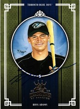 Russ Adams Signed 247 2005 Donruss Diamond King MLB Baseball Card Blue Jays AUTO