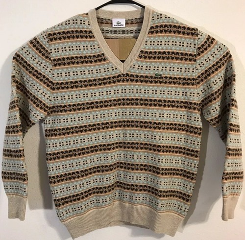 Multicolor Pullover V-Neck Sweater Size 
