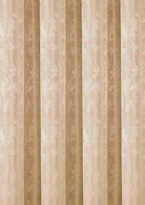 Vorhang Brillant Meliert Champagner 140x245cm