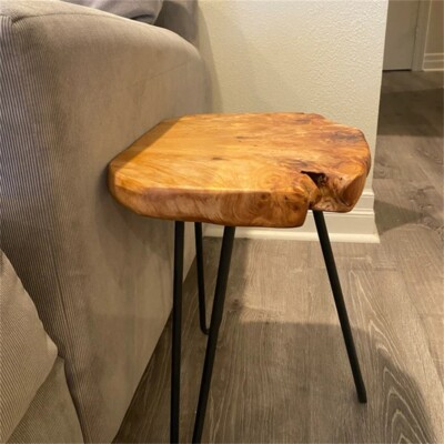 #ad Greenage Rustic Cedar Root End Table –Natural Wood Side Table Nightstand 17.4quot; H $69.15