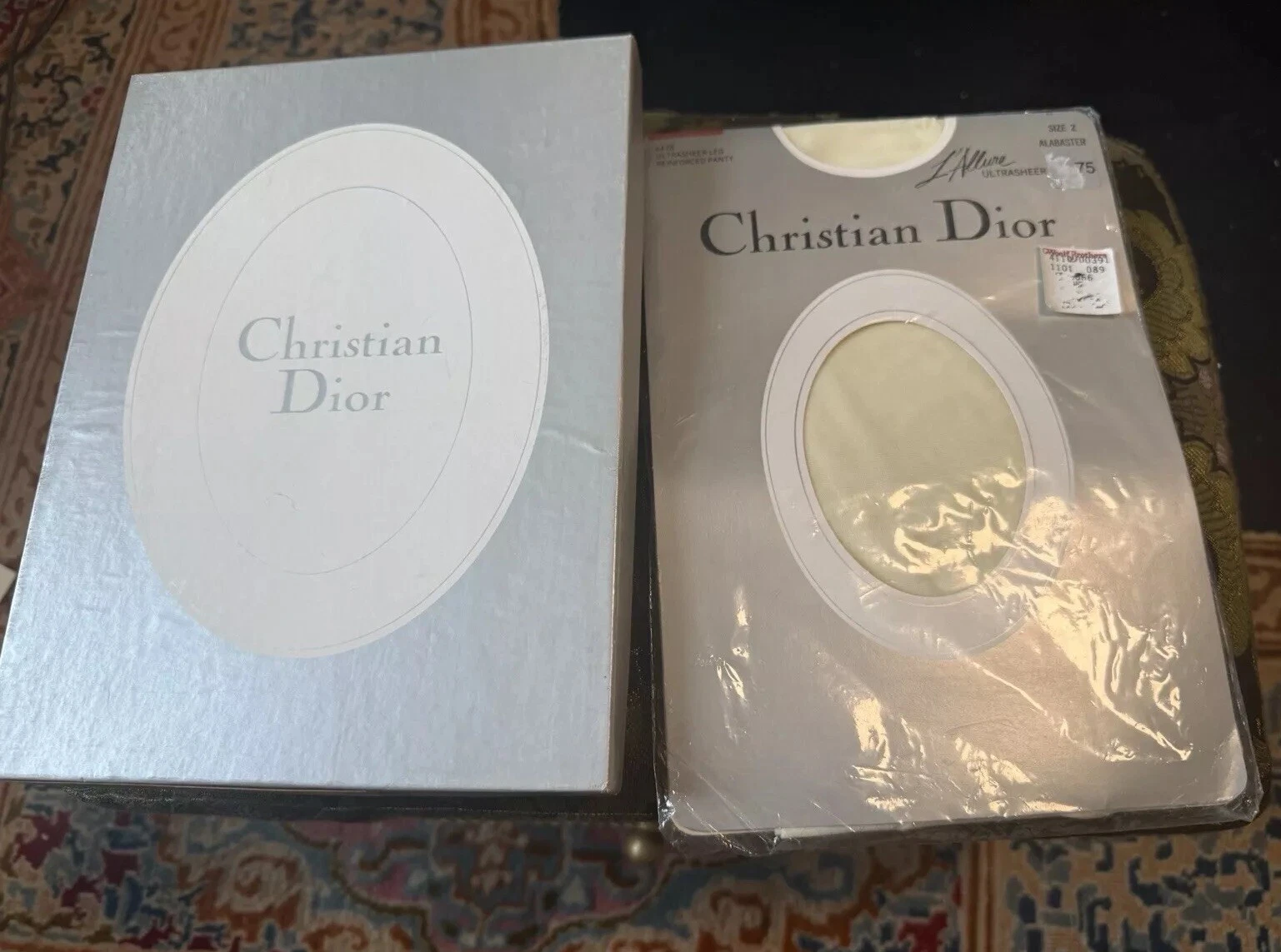 Culotte Christian Dior ultra transparente renforcée jambes taille 2 avec boite, vintage 