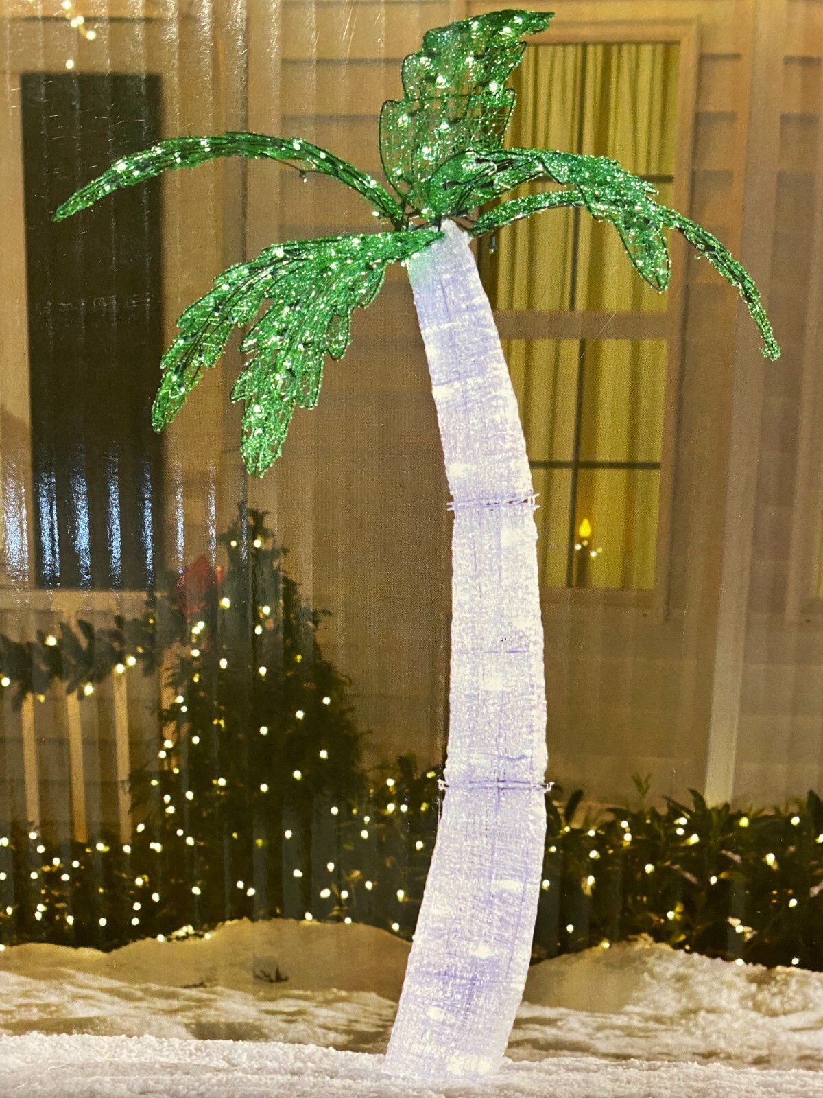 6Ft Tropical Prelit Artificial Christmas Palm Tree w/ 140 Twinkling LED Lights eBay