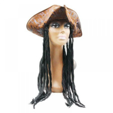 Halloween Hat Party Costume Headgear Braids Wig Cap Cosplay Props