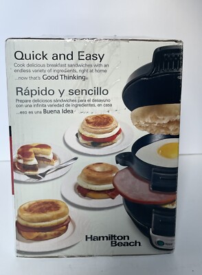 Hamilton Beach Breakfast Sandwich Maker Brand New, Sealed. College Dorm