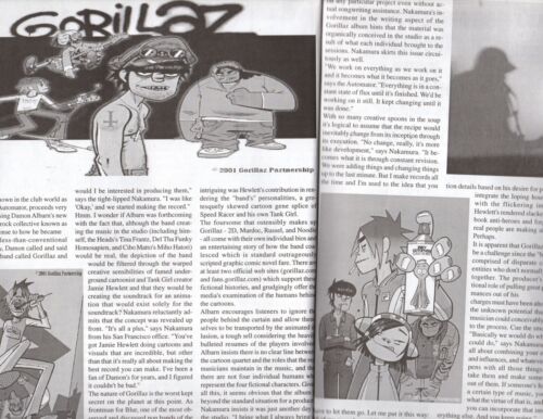 Focus Music Magazine 2001 Gorillaz 2-D Lennon Murphy Nickelback Chad Kroeger - Picture 3 of 4