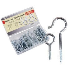 Tifler Hakenschrauben und &Ouml;senschrauben Set, 160-Tlg. Haken Schrauben Sortiment