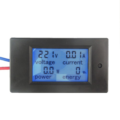 AC 80-260V 220V 110V 20-100A LCD Digital Voltio Vatio Medidor de Potencia Amperímetro Voltímetro - Imagen 3 de 22