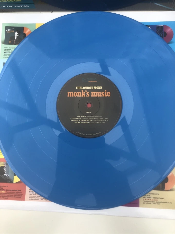 Monk's Music by Thelonious Monk Septet (Record, 2021) Blue vinyl Mint Condition - Image 3 of 4