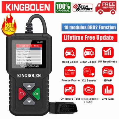 Kingbolen Profi OBD2 Diagnosegerät Tool KFZ OBD2 Scanner Fehlerauslesegerät DHL