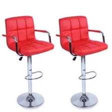 1/2  Adjustable Breakfast Bar Stools Swivel Gas Lift Chair Kitchen Cafe Pub B109