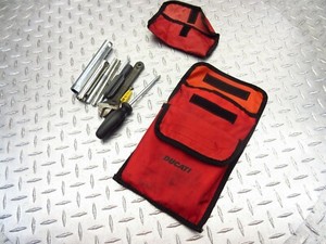 1999 99-01 Ducati 750SS OEM Tools Tool Kit Bag Pouch Set Lot