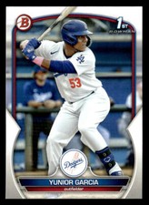 2023 Bowman #BP-142 Yunior Garcia Prospects Card Los Angeles Dodgers