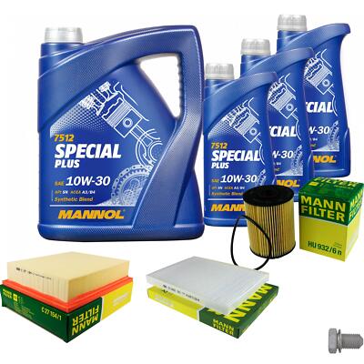 MANN Inspektionspaket 8 L MANNOL Special Plus 10W-30 für VW Golf III 2.9 VR6