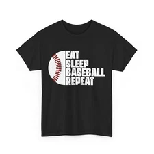 Baseball Shirt, Eat Sleep Baseball Repeat Shirt, Baseball Lovers Shirt 