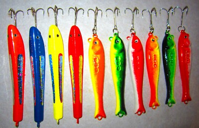 10 Pilker 300-500g Pilker -Norwegenpilker - Blei-Pilker Set