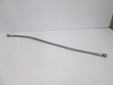 Stainless Steel Braided Hose, Overall Length: 30", Connections: 3/8" Male Flare