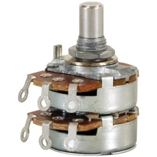 500K Audio Taper Stereo Potentiometer 1/4" Shaft