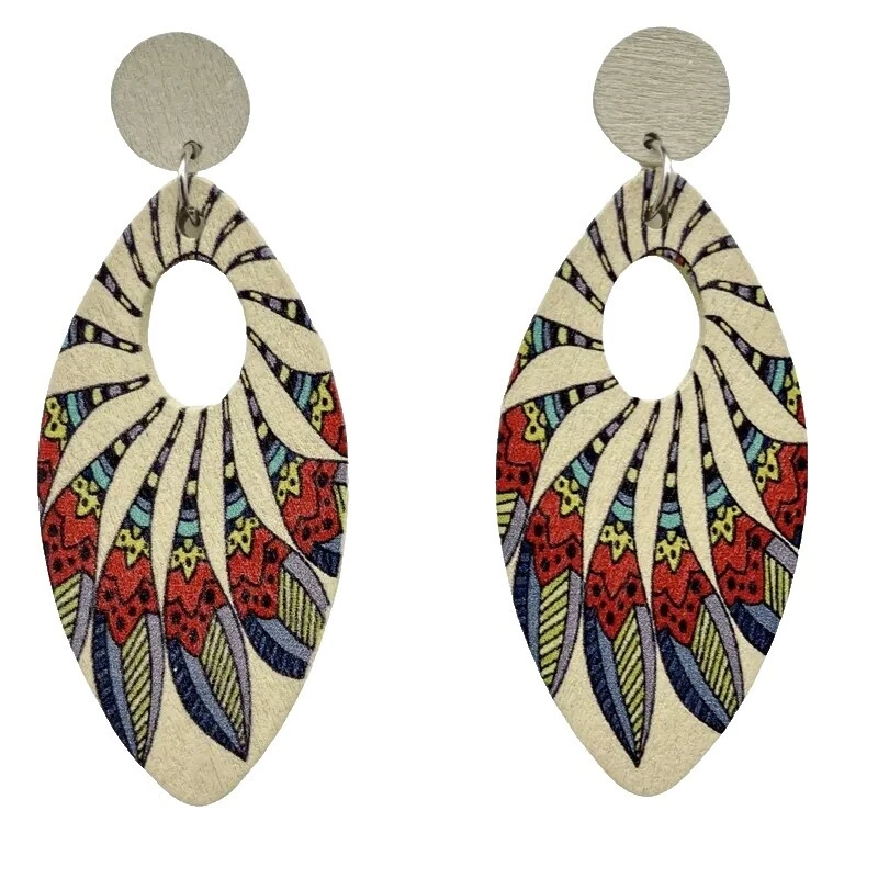 Wood Beauty Fashion Earrings