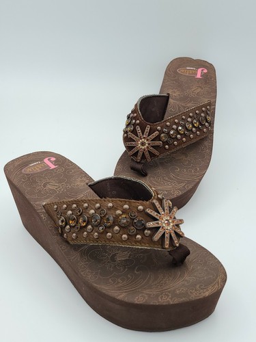 Justin Ladies Western Audrey Flip Flops 