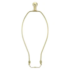 1 Set 11 Inch Lamp Harp Kit with Finial Lamp Shade Bracket Holder Gold Tone