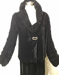 black evening coat